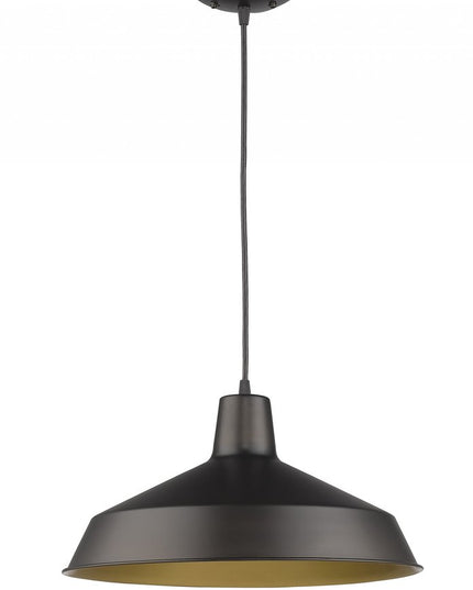 Industrial Brushed Bronze Hanging Light