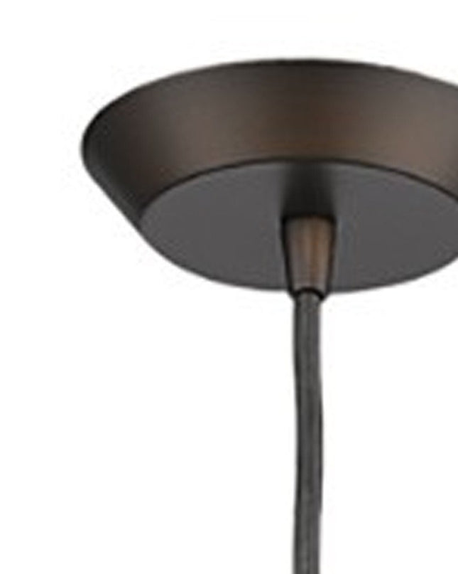 Bronze Hanging Light with Glass Studs