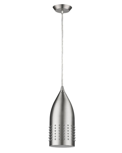 Silver Hanging Light with Glass Studs