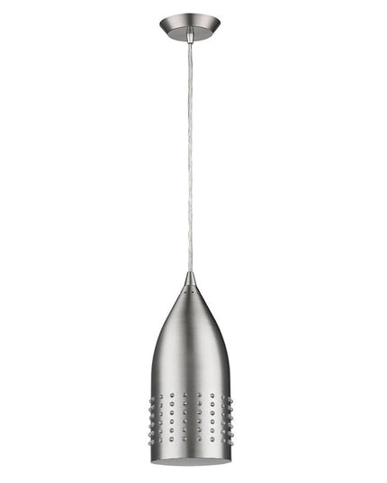 Silver Hanging Light with Glass Studs