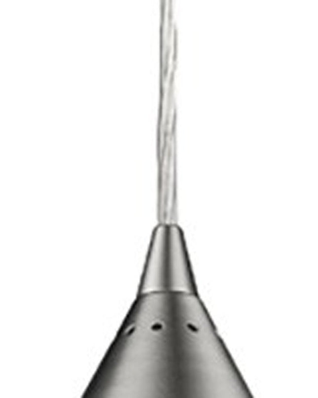 Silver Hanging Light with Glass Studs