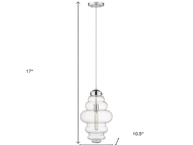 Ballina 1-Light Polished Nickel Mini-Pendant