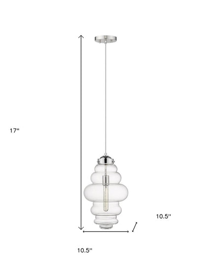 Ballina 1-Light Polished Nickel Mini-Pendant