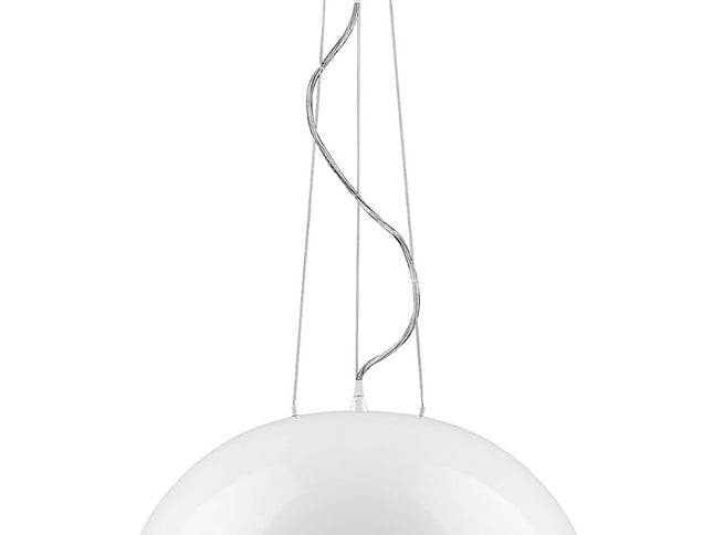 Layla 1-Light White Bowl Pendant