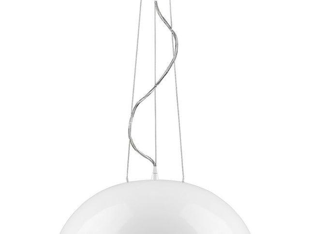 Layla 1-Light White Bowl Pendant