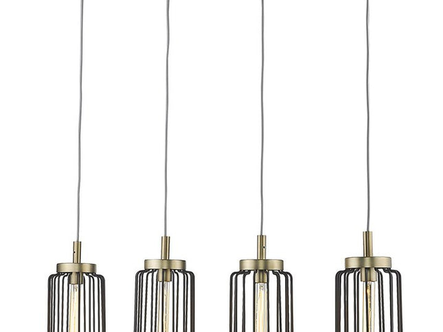 Reece 4-Light Aged Brass Island Pendant