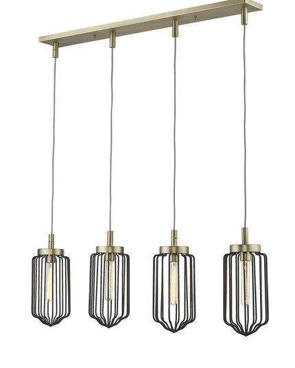 Reece 4-Light Aged Brass Island Pendant