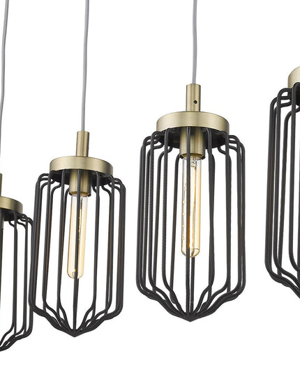 Reece 4-Light Aged Brass Island Pendant