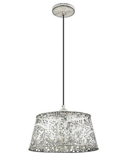 Iris 1-Light Aged Ivory Pendant