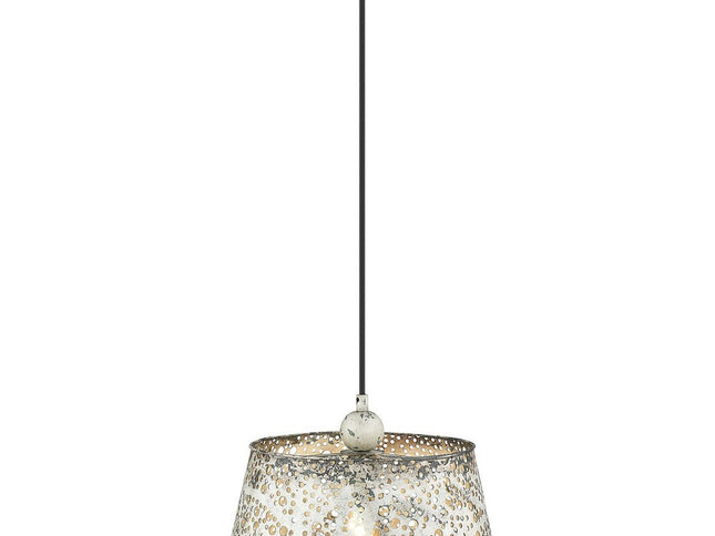 Iris 1-Light Aged Ivory Pendant