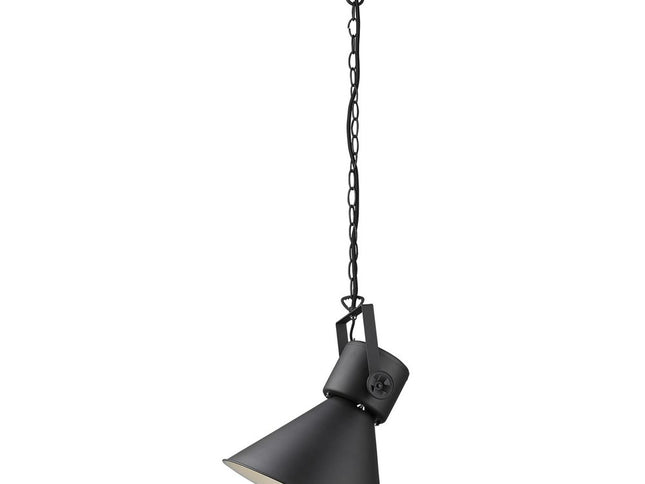 Crew 1-Light Matte Black Pendant