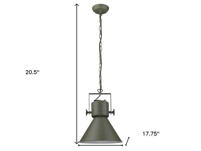 Crew 1-Light Green Pendant