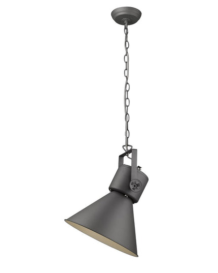 Crew 1-Light Gray Pendant