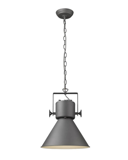 Crew 1-Light Gray Pendant