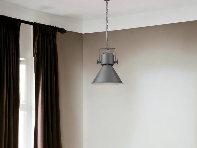 Crew 1-Light Gray Pendant