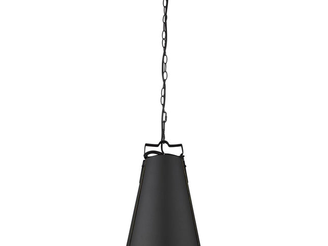 Faza 1-Light Matte Black Pendant