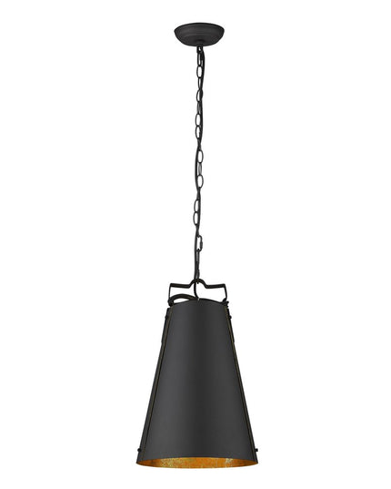 Faza 1-Light Matte Black Pendant