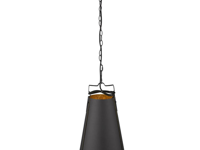Faza 1-Light Matte Black Pendant