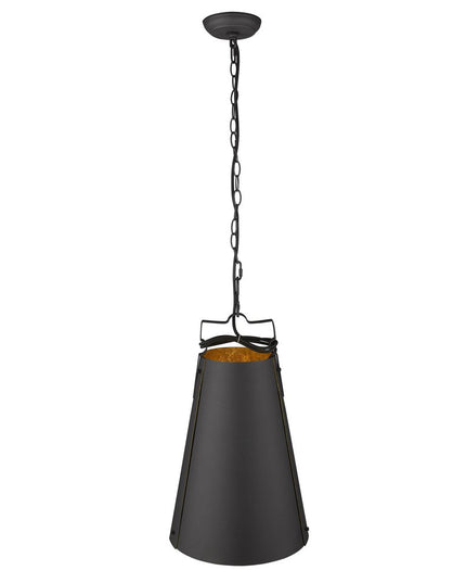 Faza 1-Light Matte Black Pendant