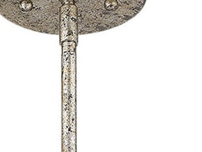 Vitozzi 1-Light Antique Silver Leaf Pendant