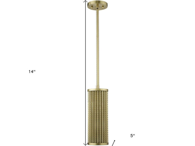 Basetti 1-Light Gold Pendant