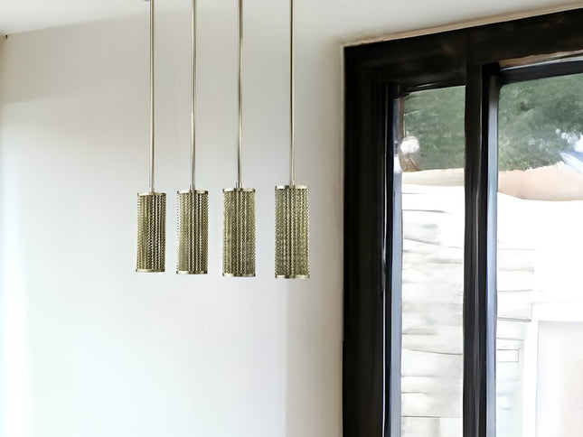 Basetti 4-Light Gold Pendant