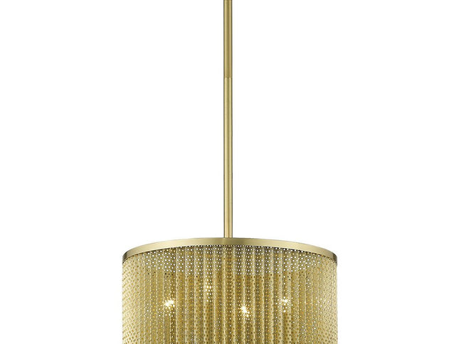 Basetti 4-Light Gold Convertible Pendant