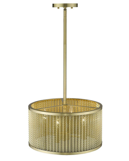 Basetti 4-Light Gold Convertible Pendant