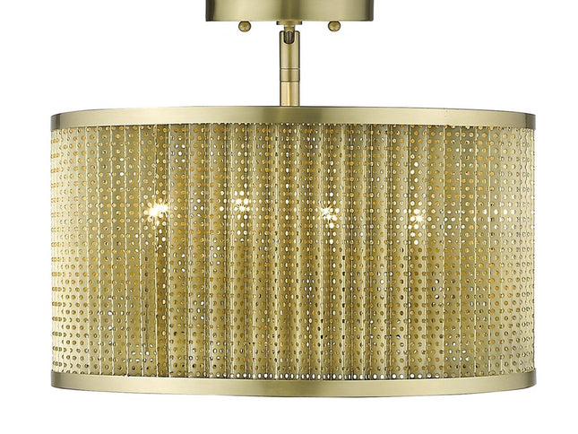 Basetti 4-Light Gold Convertible Pendant