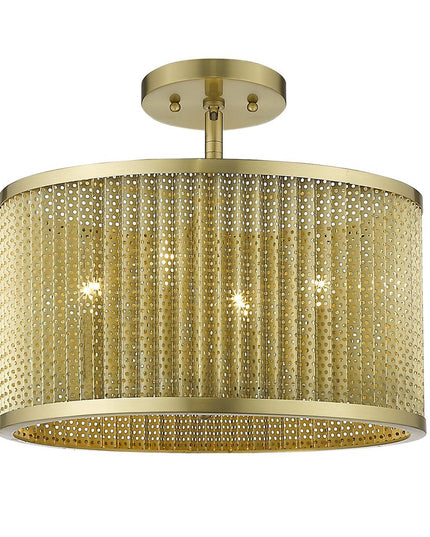 Basetti 4-Light Gold Convertible Pendant