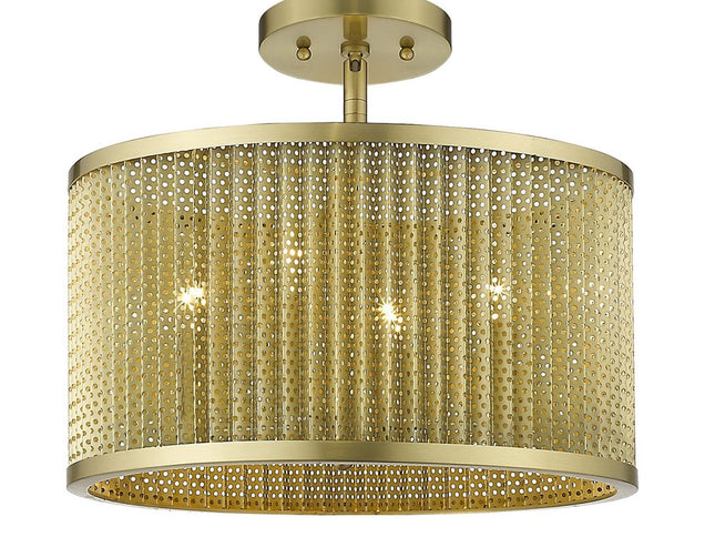 Basetti 4-Light Gold Convertible Pendant