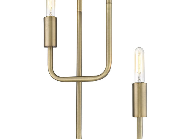 Perret 2-Light Aged Brass Pendant