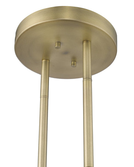 Perret 2-Light Aged Brass Pendant