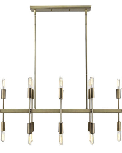 Perret 20-Light Aged Brass Island Pendant