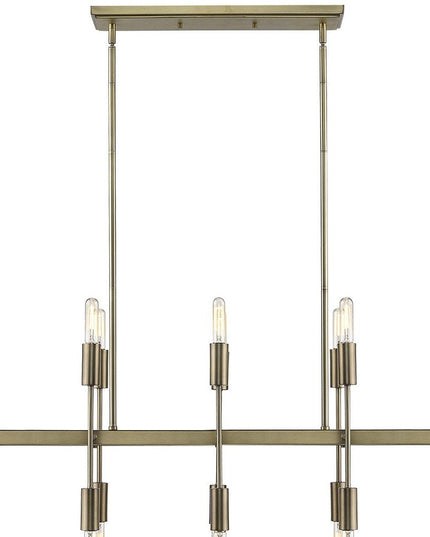 Perret 20-Light Aged Brass Island Pendant