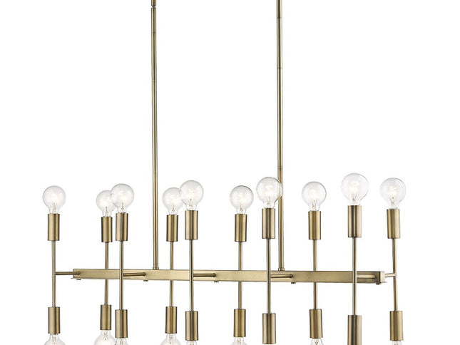Perret 20-Light Aged Brass Island Pendant
