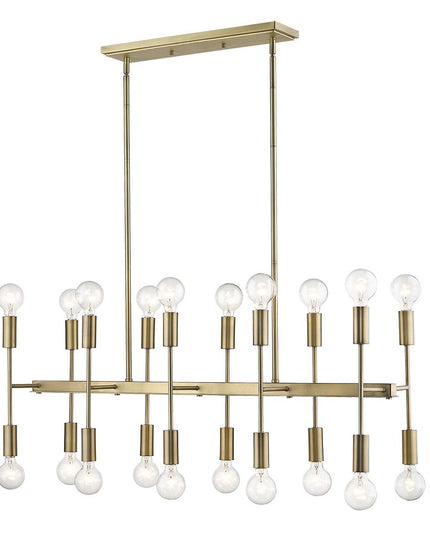 Perret 20-Light Aged Brass Island Pendant
