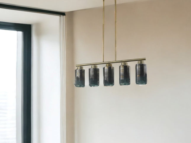 Monet 5-Light Brass Pendant