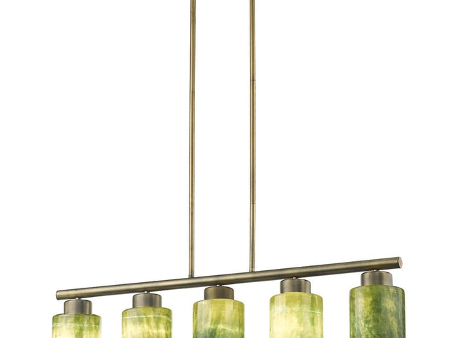 Monet 5-Light Brass Pendant