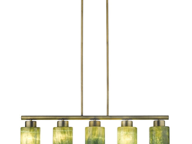 Monet 5-Light Brass Pendant