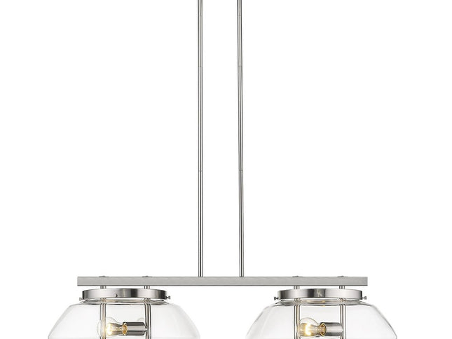 Garner 4-Light Satin Nickel Island Pendant