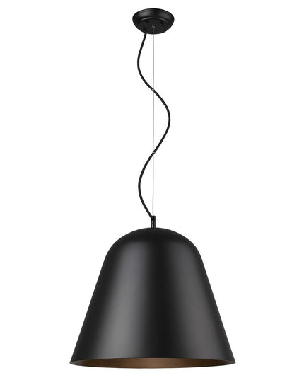 Knell 1-Light Matte Black Pendant