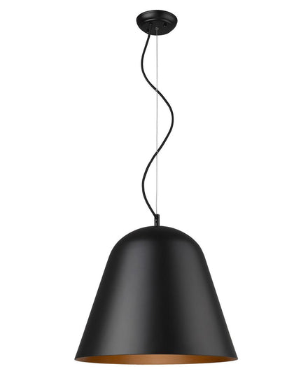 Knell 1-Light Matte Black Pendant