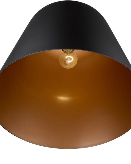 Knell 1-Light Matte Black Pendant