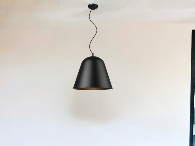 Knell 1-Light Matte Black Pendant