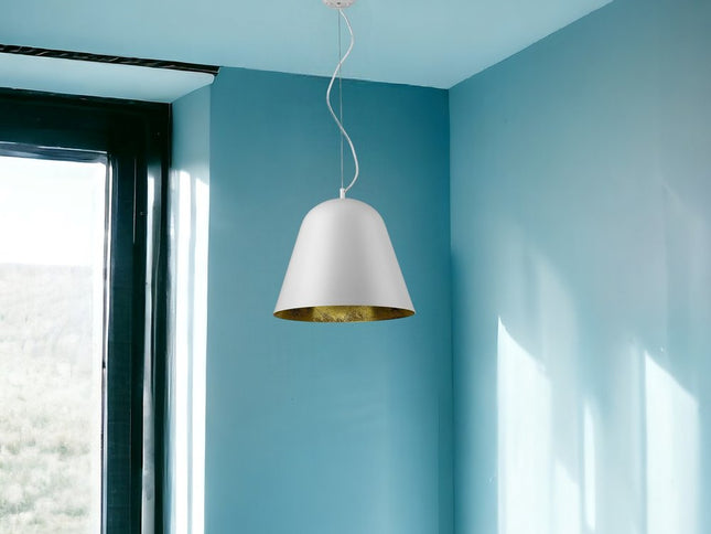 Knell 1-Light White Pendant