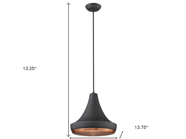 Tholos 1-Light Matte Black Pendant