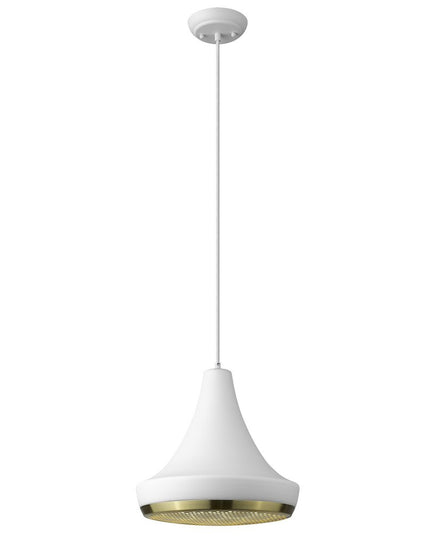 Tholos 1-Light White Pendant
