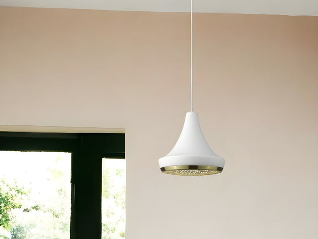 Tholos 1-Light White Pendant