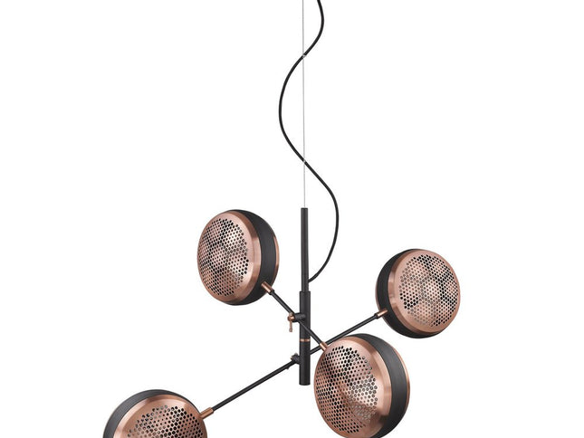 Tholos 4-Light Matte Black Pendant